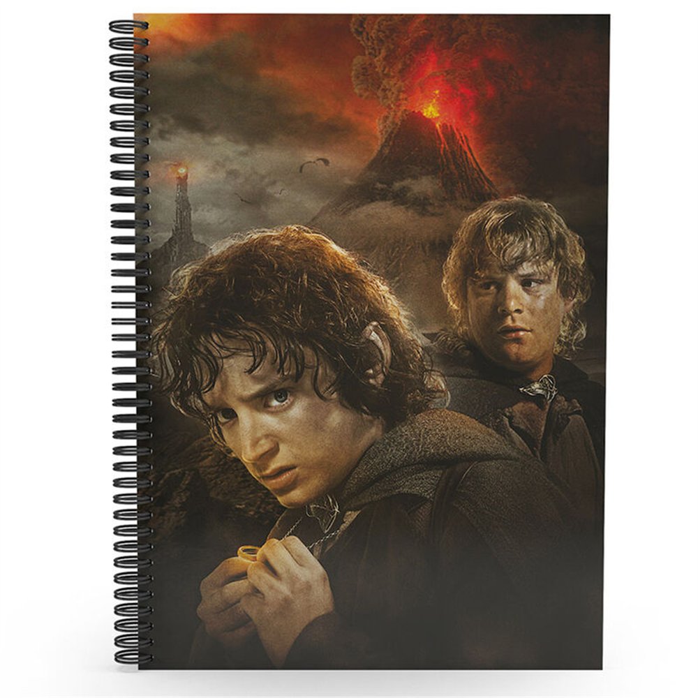 cuaderno 3d frodo and sam el señor de los anillos