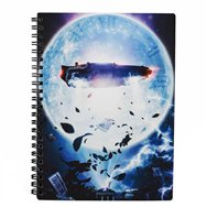 cuaderno 3d bttf delorean regreso al futuro