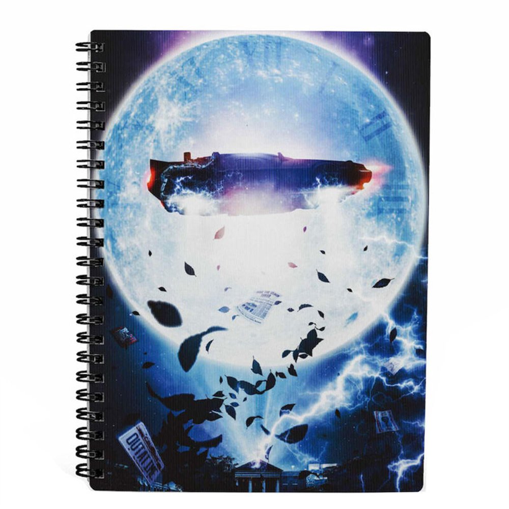 cuaderno 3d bttf delorean regreso al futuro