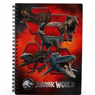 cuaderno 3d carnivorous jurassic world