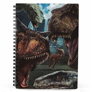 cuaderno 3d selfie jurassic world