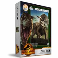 puzzle 3d triceratops jurassic world 100pzs
