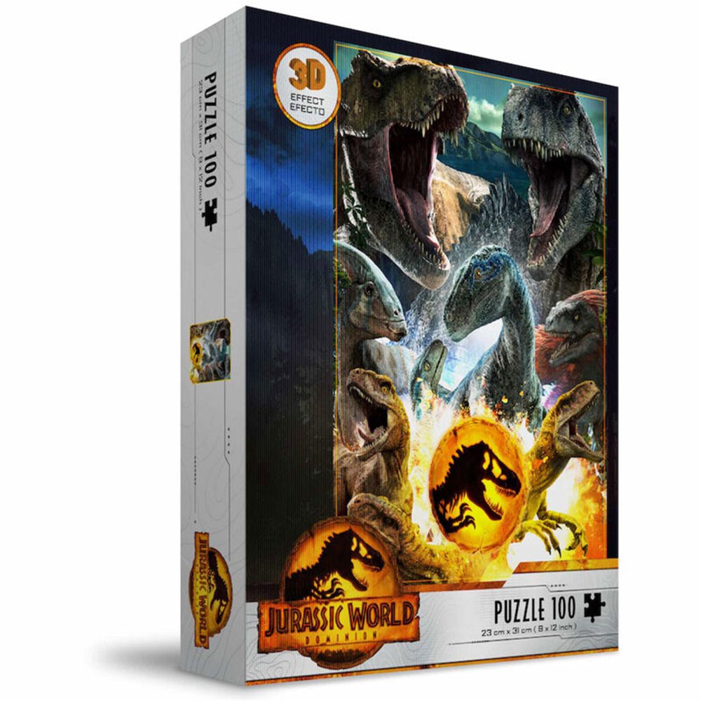puzzle 3d dinosaurios jurassic world 100pzs