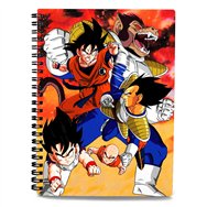 cuaderno a4 goku vs vegeta dragon ball z