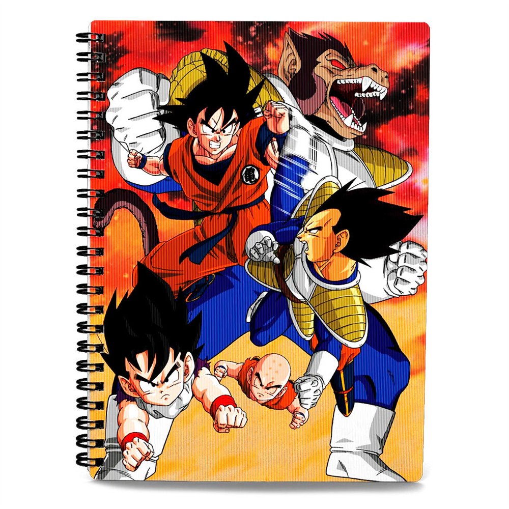 cuaderno a4 goku vs vegeta dragon ball z