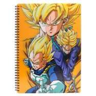 cuaderno a4 saiyans dragon ball z