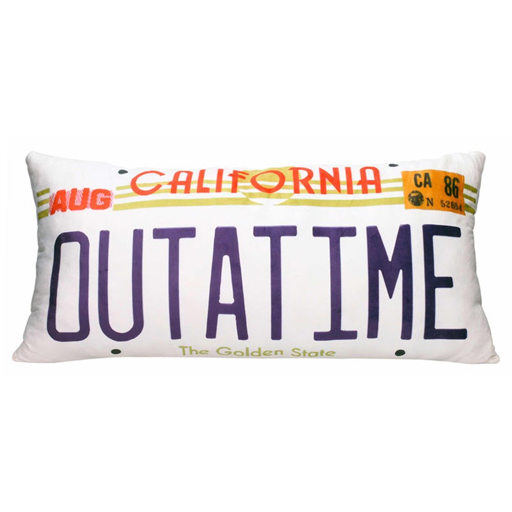 cojin matricula out at time regreso al futuro