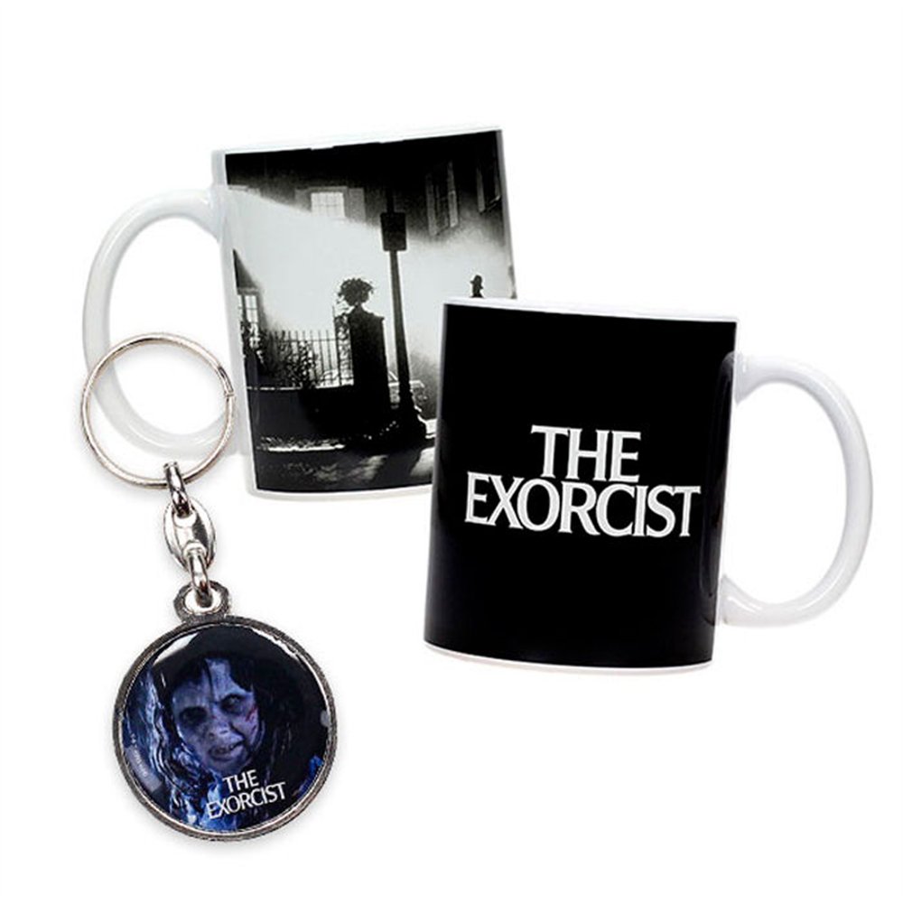 taza + llavero metalico el exorcista