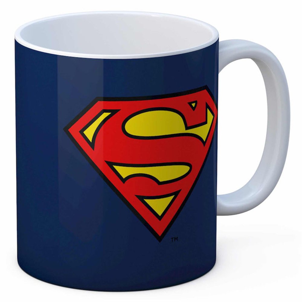 taza logo superman dc comics