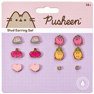 set 6 pares pendientes pusheen