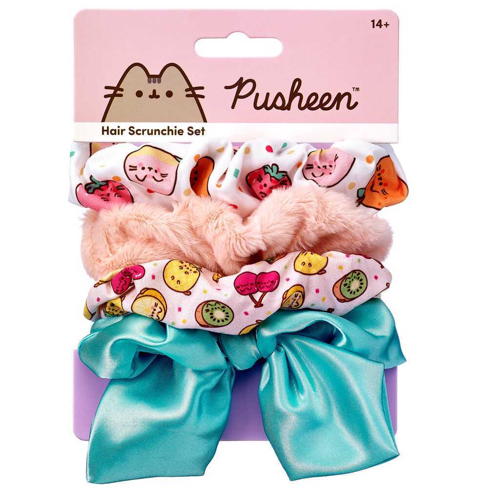 set 4 coleteros pelo pusheen