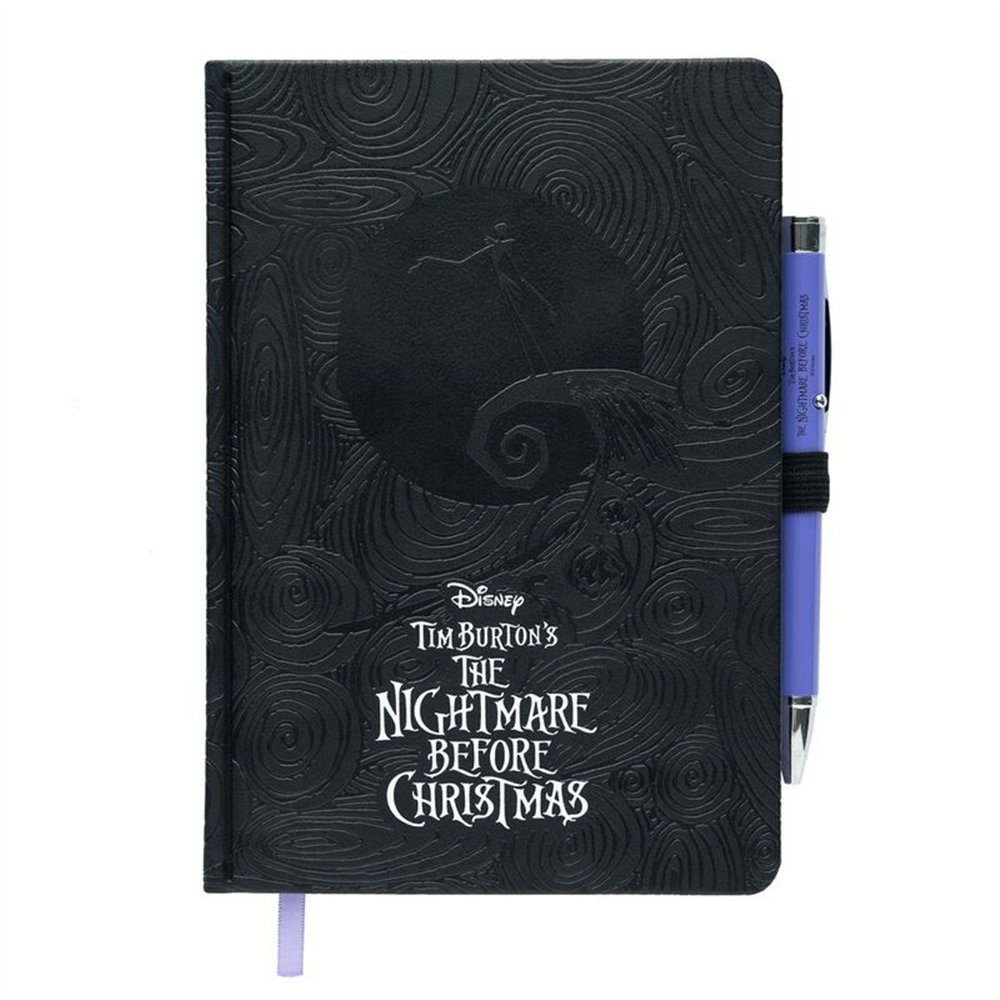 cuaderno a5 premium + boligrafo proyector pesadilla antes de navidad disney