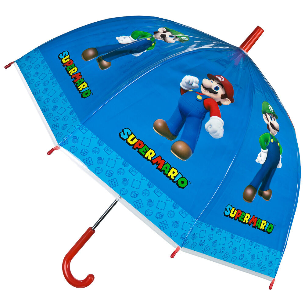 paraguas manual super mario bros 45cm