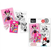 set colorear +  pegatinas minnie disney