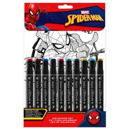 set papeleria pinta con numeros spiderman marvel