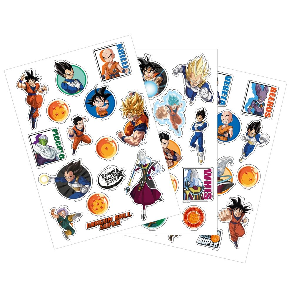 set pegatinas removibles dragon ball super