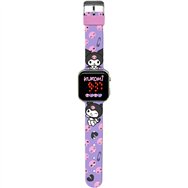 reloj led kuromi hello kitty