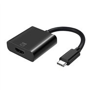adaptador aisens usb-c - hdmi 15cm black