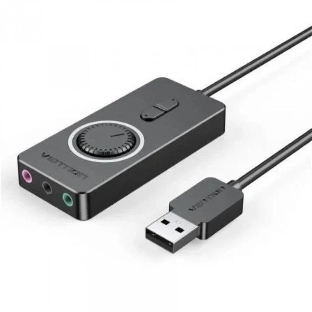 tarjeta de sonido vention cdrbb usb 2.0/x3 jack 3.5mm
