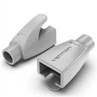 fundas rj45 vention bolsa 50 uds grey