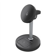 base cargador aisens smartphone/apple watch/auriculares wireless qi2 15w usb-c black