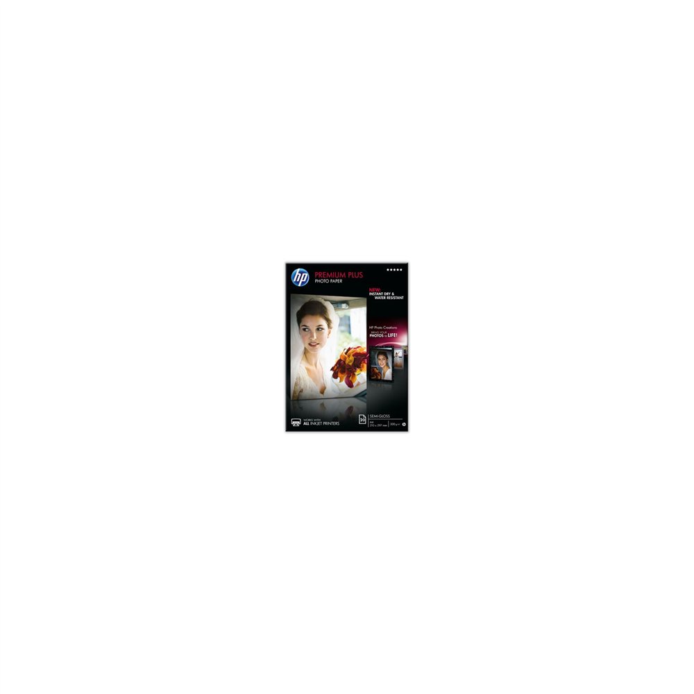 papel hp cr673a fotografico semiglossy premium a4 300gr 20hojas