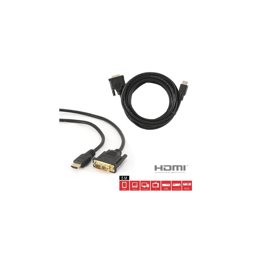 cablexpert cable hdmi a dvi macho-macho 5m bulk