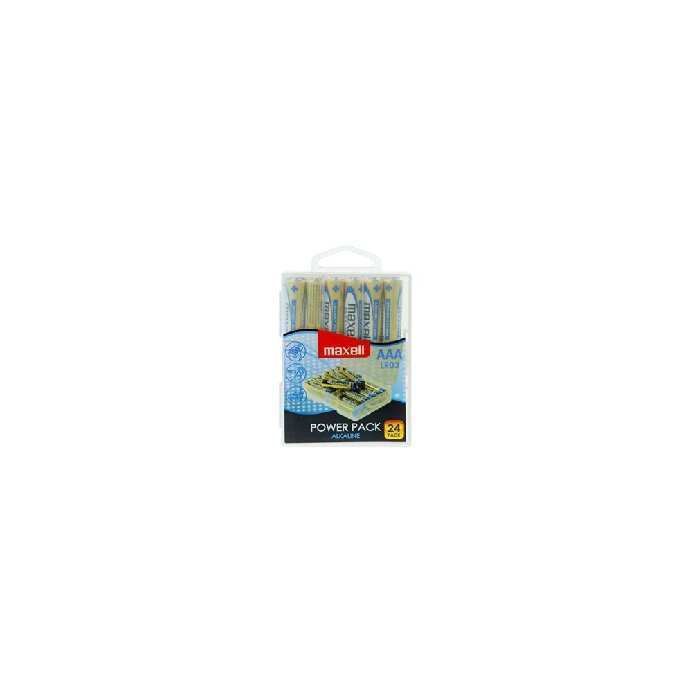 maxell pila alcalina aaa lr03 pack*24 pilas