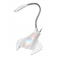 mars gaming mmicw micrófono de superficie para mesa usb blanco
