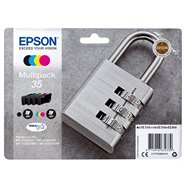cartucho de tinta epson padlock multipack 4-colours 35 durabrite ultra ink c13t35864010