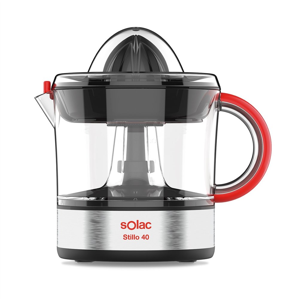 solac stillo 40 prensa de cí­tricos eléctricos 0,7 l 40 w negro, plata
