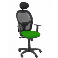 piqueras y crespo silla alocén malla negra asiento bali verde brazos regulables cabecero fijo
