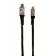 gembird ccbp-usb3-cmcm100-1.5m cable usb usb 3.2 gen 2 (3.1 gen 2) 1,5 m usb c negro, plata