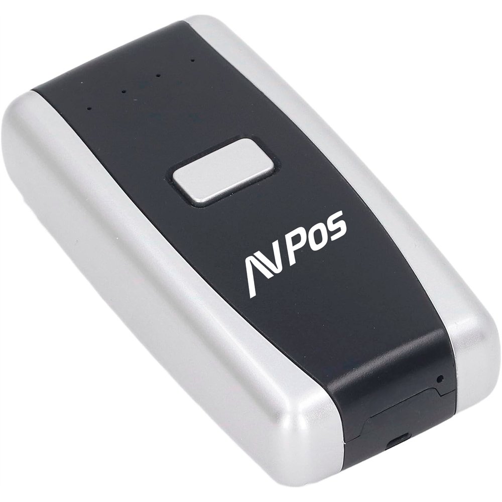 avpos avp-bt01-2d lector de código de barras lector de códigos de barras manos libres 1d/2d cmos negro, gris claro