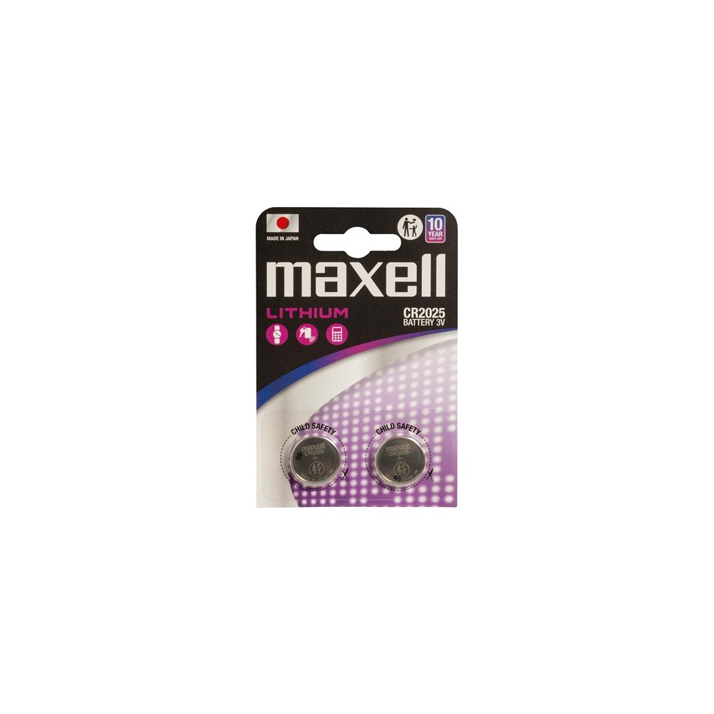 maxell 12239200 pila doméstica batería de un solo uso cr2025 lithium-manganese dioxide (limno2)
