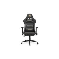 cougar gaming armor one v2 gold f silla para videojuegos universal asiento acolchado tapizado negro, oro