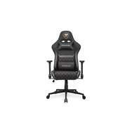 cougar gaming armor one v2 gold f silla para videojuegos universal asiento acolchado tapizado negro, oro