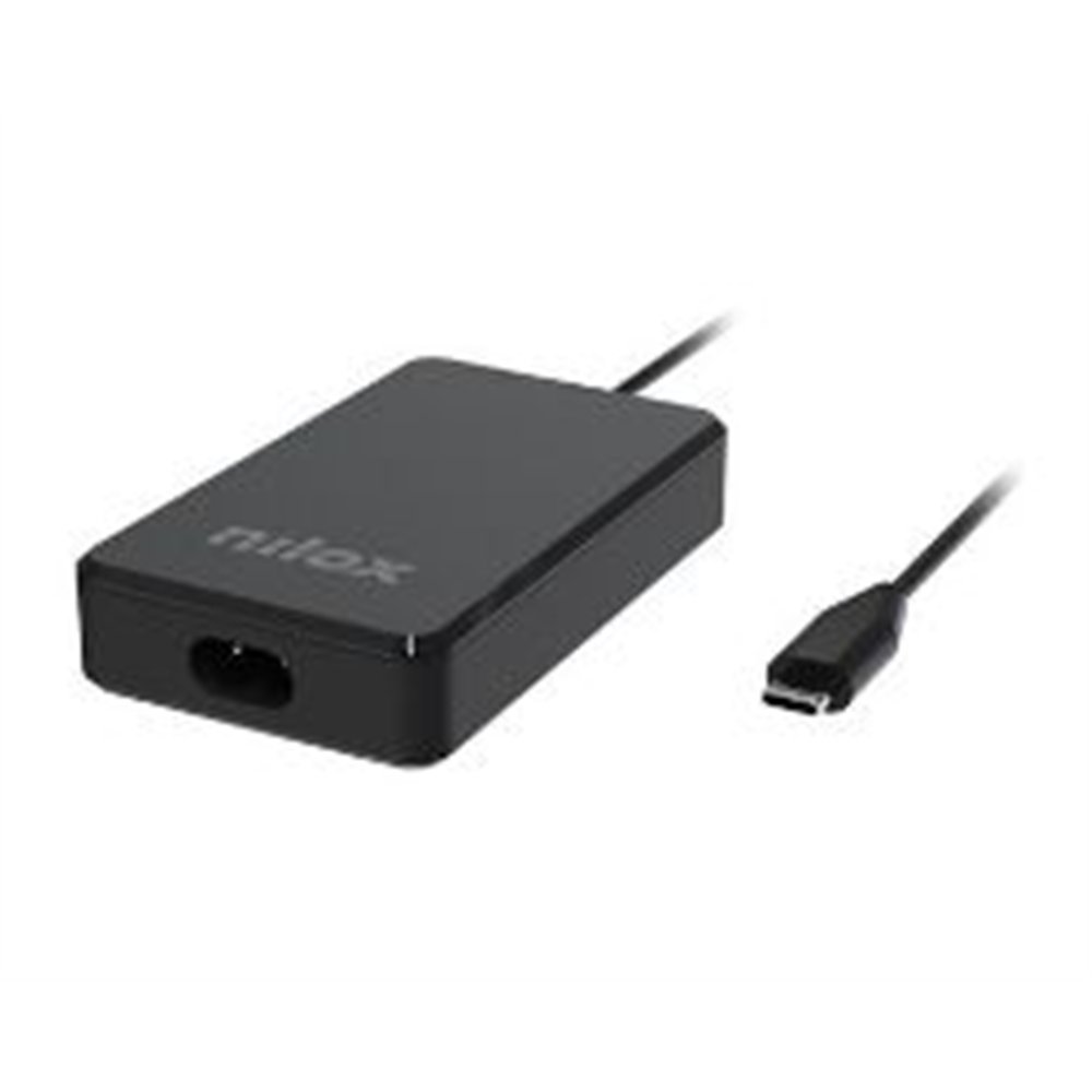 cargador nilox para portátil gan usb-c 65w(nxpdcgan65w)