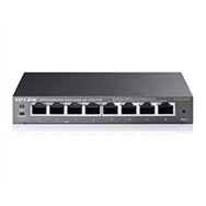switch tp-link 8xrj45 gbe poe 55w negro (tl-sg108pe)