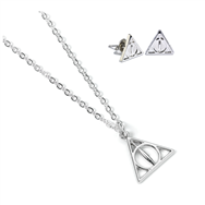 set colgante y pendientes reliquias de la muerte harry potter