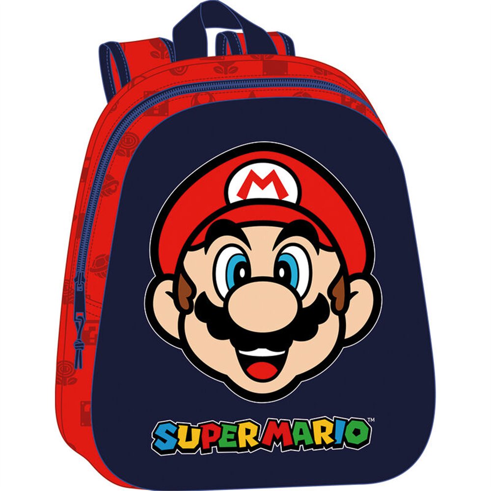 mochila 3d super mario bros 33cm