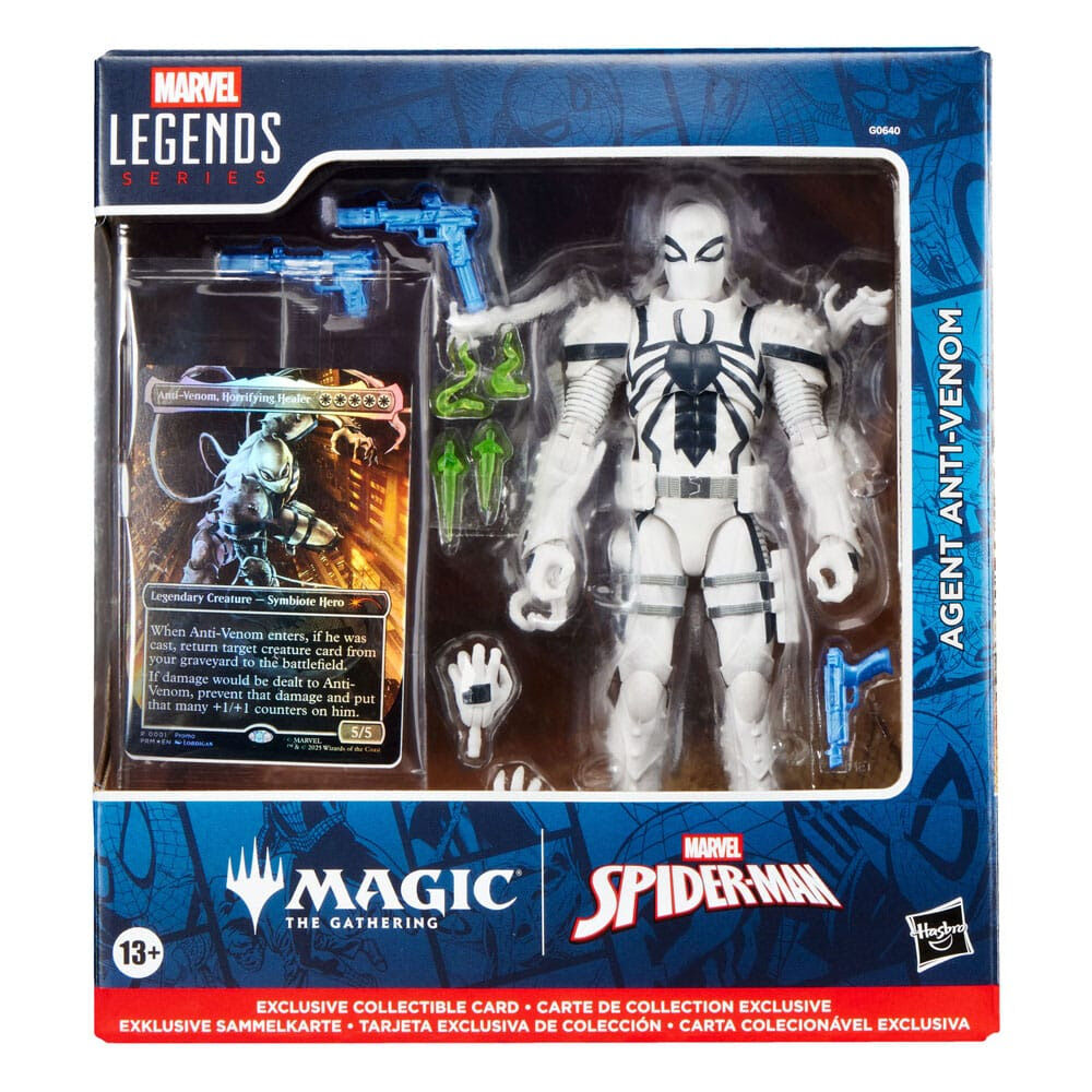 figura agent anti-venom magic the gathering spider-man marvel 15cm