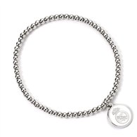 pulsera real madrid plateada
