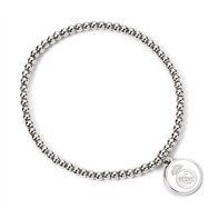 pulsera real madrid plateada