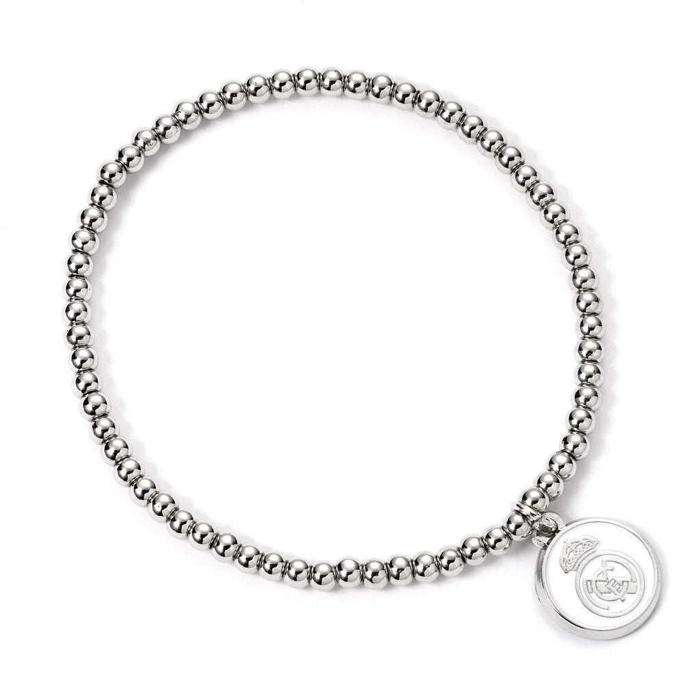 pulsera real madrid plateada
