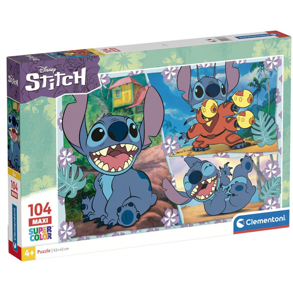 puzzle maxi stitch disney 104pzs