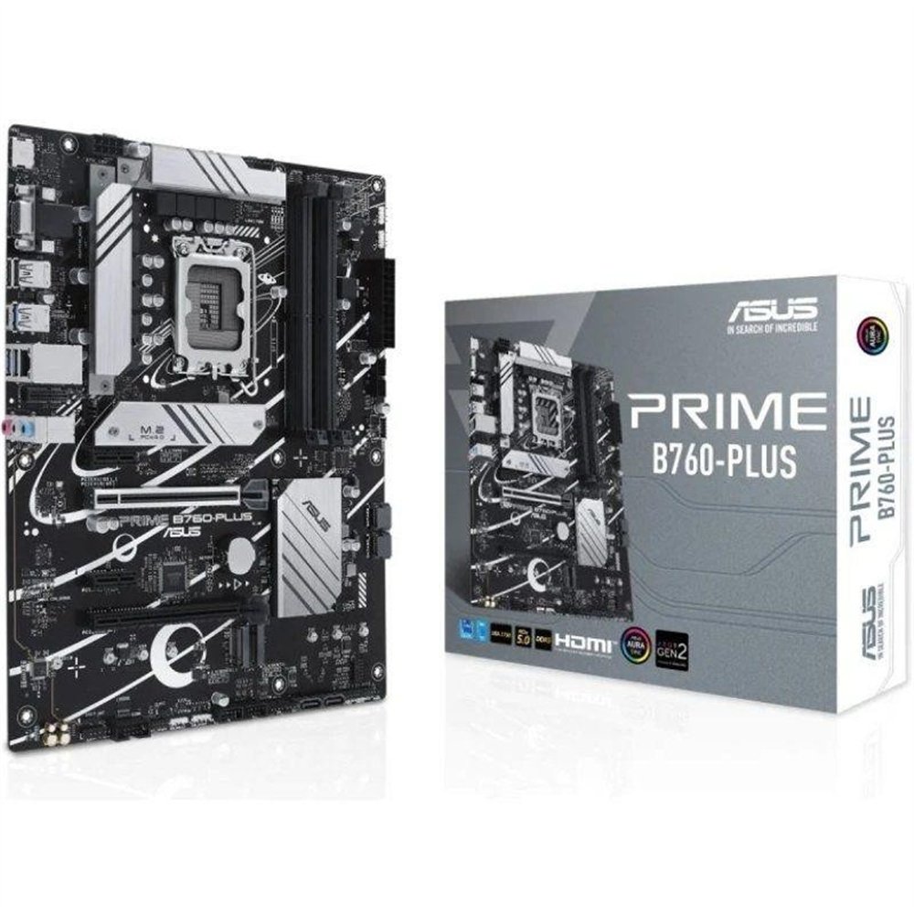 placa base asus prime b760-plus atx 4xddr5 hdmi + vga + dp
