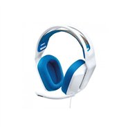 auriculares + microfono logitech gaming g335 jack 3.5mm white/blue