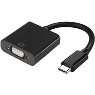 cable conversor usb-c m a vga-h  black
