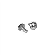 startech.com paquete de 100 tornillos y tuercas enjauladas cage nuts m6 plata